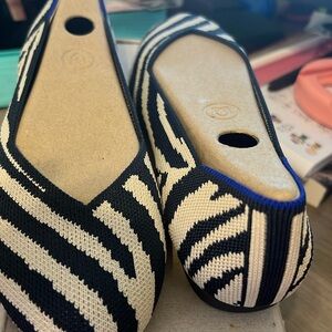 NWT - Rothy flats - Indigo Zebra size 7